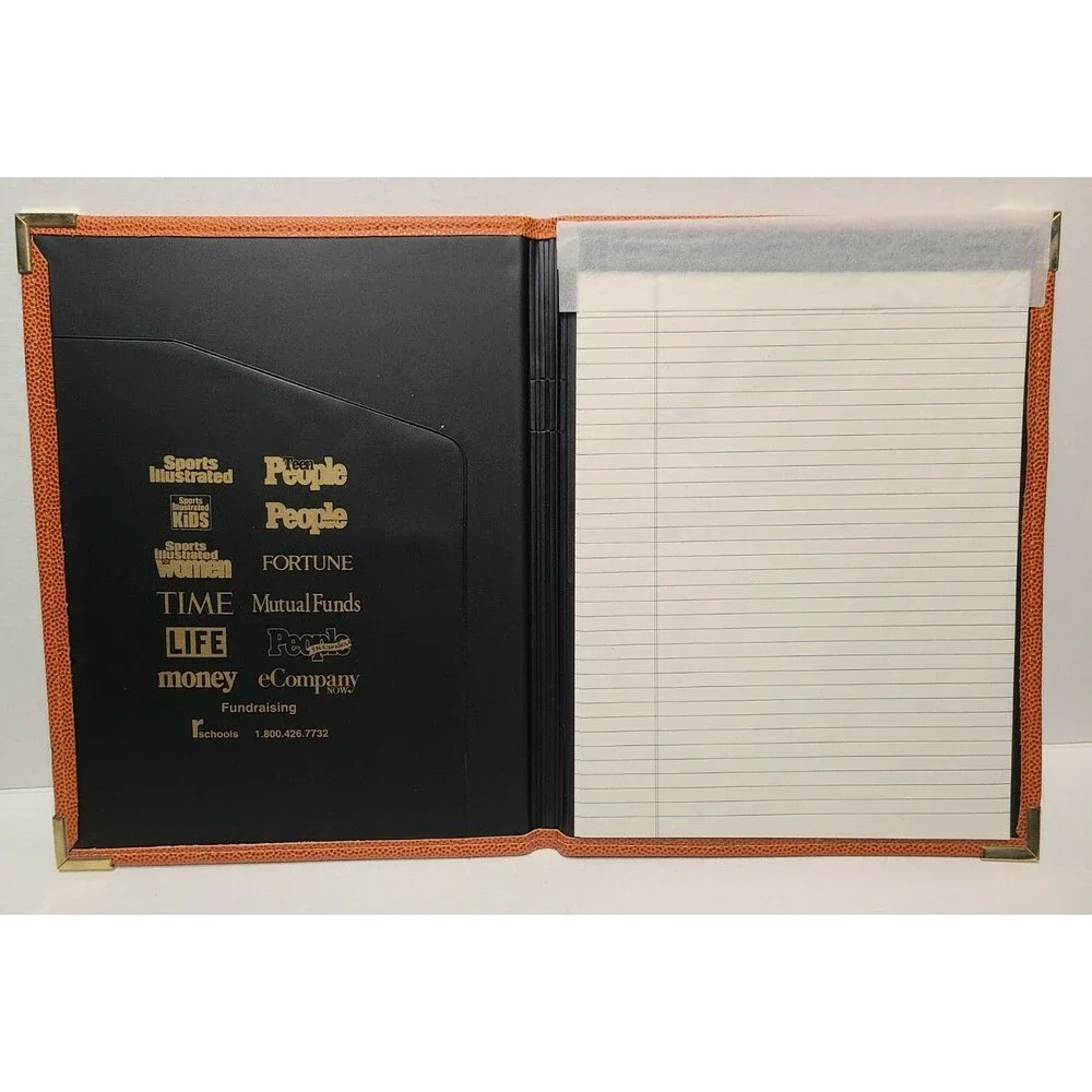 Basketball Sports Illustrated Ball Cover Texture Notebook Portfolio Ledger Pad